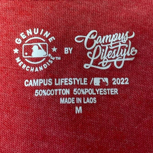 MLB Campus Lifestyle Womens Medium St Louis Baseball Cardinals Cotton Blend Tee - Picture 4 of 5